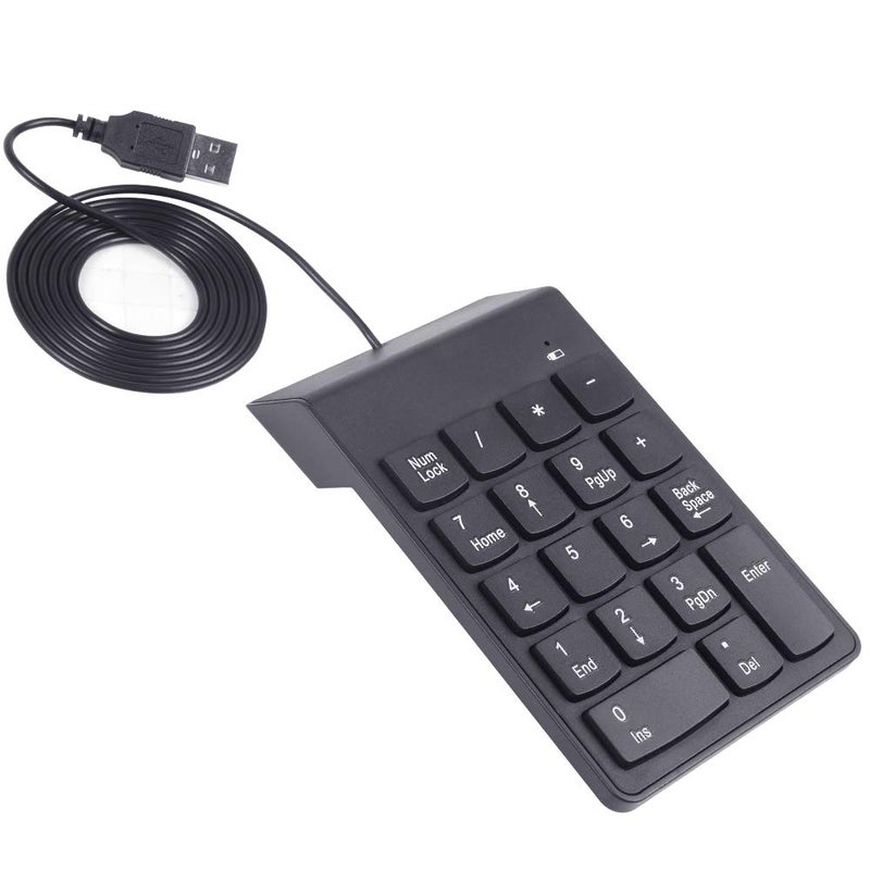 Kadaon Numeric Keypad,USB Keypad, USB 18 Key Number Numeric Keypad Keyboard for Laptop/Notebook PC Computer - Image 1
